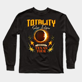 Path To Totality Total Solar Eclipse 2024 Texas Tour Long Sleeve T-Shirt